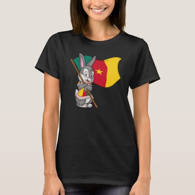 Camiseta Cameroon fan rabbit (Anverso)