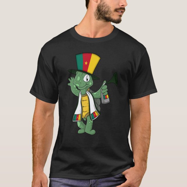 Camiseta Cameroon fan turtle (Anverso)