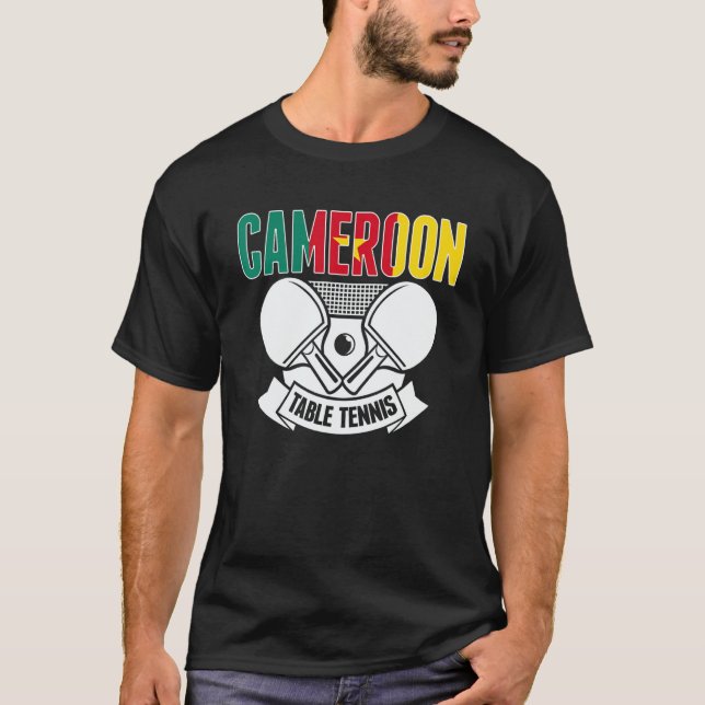 Camiseta Cameroon Ping Pong   Cameroonian Table Tennis Supp (Anverso)