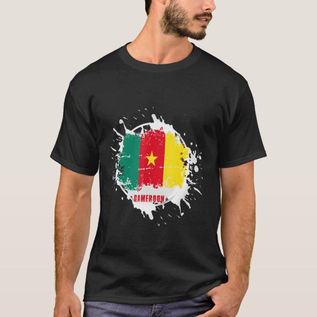 Camiseta Cameroon Splash (Anverso)