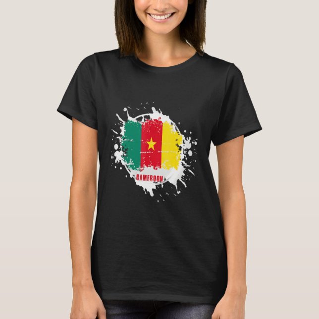 Camiseta Cameroon Splash (Anverso)