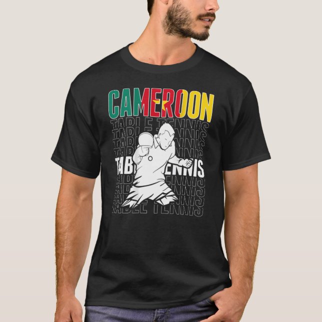 Camiseta Cameroon Table Tennis   Support Cameroonian Ping P (Anverso)