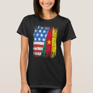 Camiseta Cameroonian American Flag Cameroon Usa