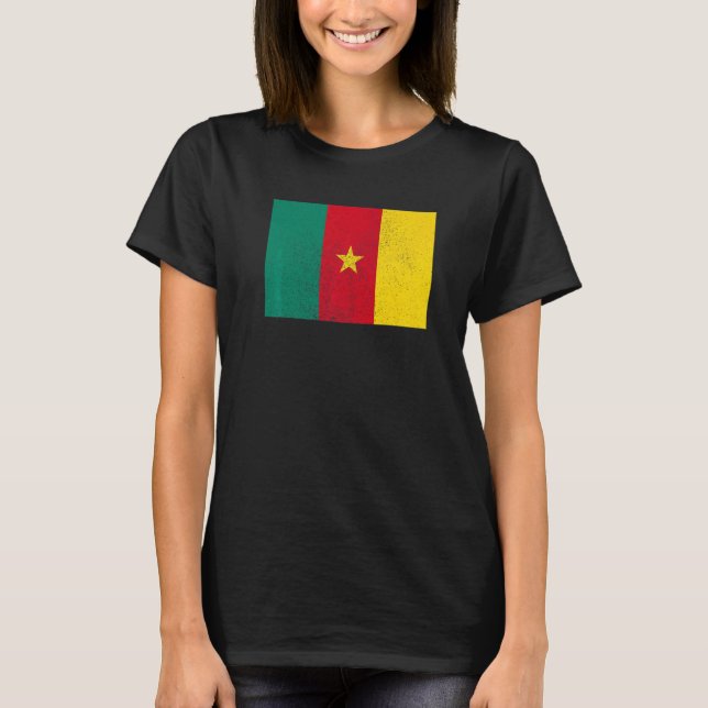 Camiseta Cameroonian Cameroon Flag Pride Cameroonian Flag   (Anverso)