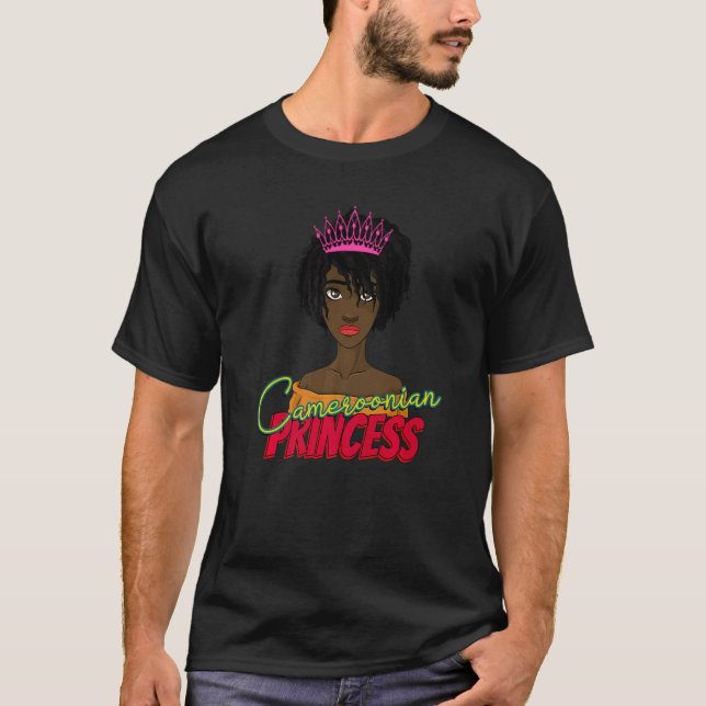 Camiseta Camerún África Orgullosa Princesa M (Anverso)