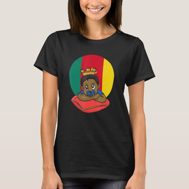 Camiseta Camerún África Orgulloso Príncipe Hijo M (Anverso)