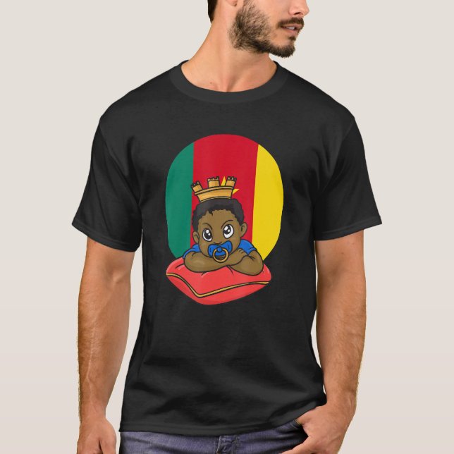 Camiseta Camerún África Orgulloso Príncipe Hijo M (Anverso)