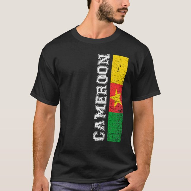 Camiseta Camerún: Apoyo al país al orgullo del patrimonio c (Anverso)