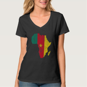 Camiseta Camerún Bandera África Continente de regalo de sil