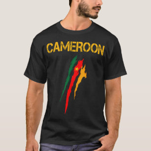 Camiseta Camerún, bandera de Camerún, bandera de Camerún.