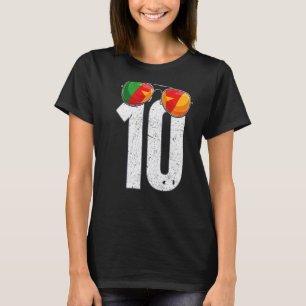 Camiseta Camerún: Jugador de fútbol número 10 bandera camer