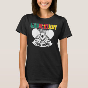 Camiseta Camerún Mesa Tenis Apoyo al Ping P camerunés