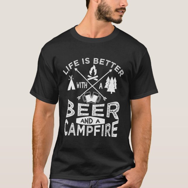 Camiseta Camg Beer Campfire Tent (Anverso)