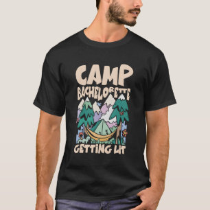 Camiseta Camg Bridal Py Camp Bachelorette Getting Lit