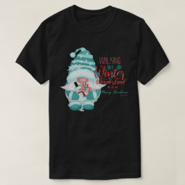 Camiseta CAMIANDO EN UN PAISAJE INVERNAL DE ENSUEÑO gnomo n