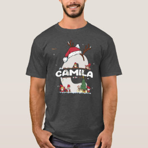Camiseta Camila Christmasw Camila Nombre para divertidas na
