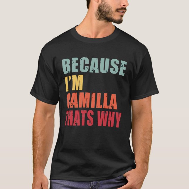Camiseta Camila, estoy todos hablando de Camila (Anverso)