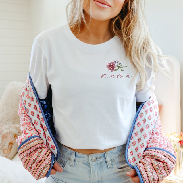 Camiseta CAMILLA Boho Wildflower Mama Birday (Subido por el creador)