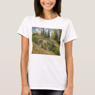 Camiseta Camille Pissarro el   la cosecha, Pontoise