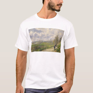 Camiseta Camille Pissarro el La Sente du Chou, cerca de