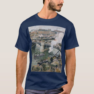 Camiseta Camille Pissarro Pont Boieldieu en la pintura de R