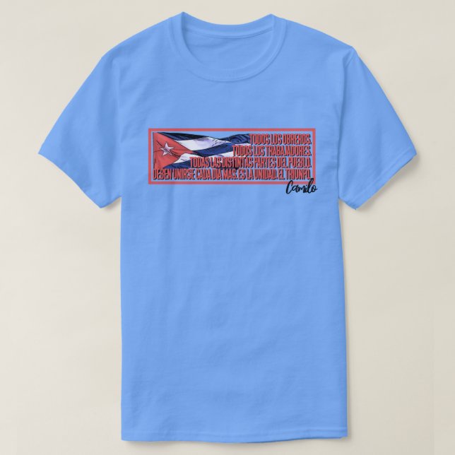 CAMISETA CAMILO CIENFUEGOS (Diseño del anverso)