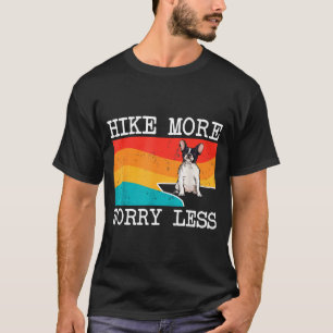 Camiseta Camina más, preocúpate menos gráfico de bulldog fr