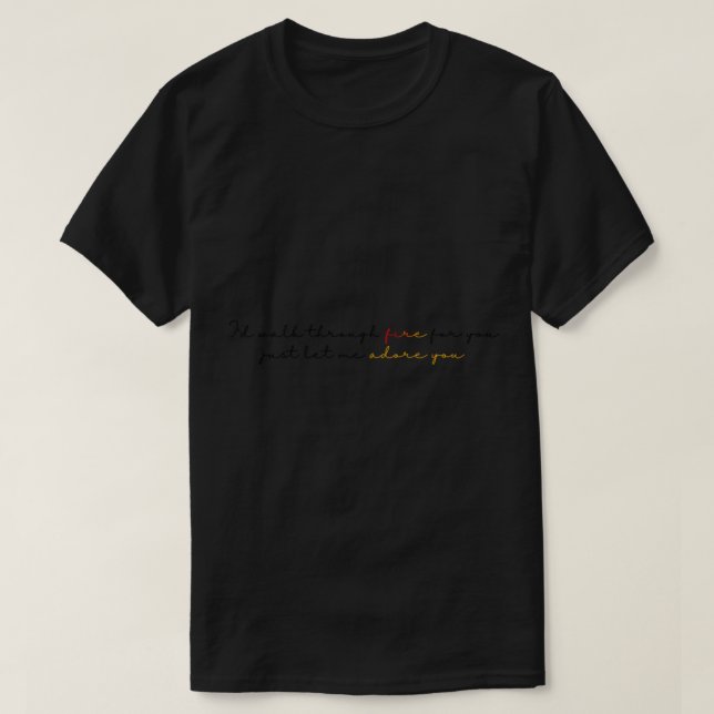 Camiseta camina por el fuego (Diseño del anverso)