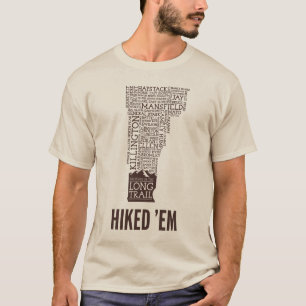 Camiseta caminada rastro largo de Vermont