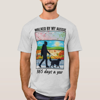 Camiseta Caminado Por Mi Aussie | 365 Días Al Año Papá Perr