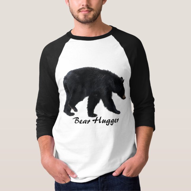 Camiseta Caminando Camisas de los Animales del Oso Negro (Anverso)