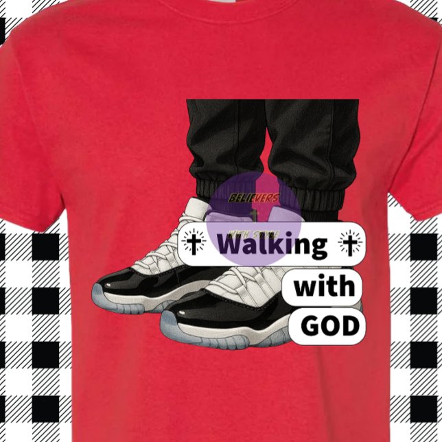 Camiseta Caminando con DIOS - Cristiano (Subido por el creador)