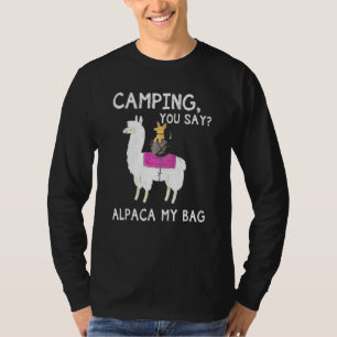 Camiseta Caminando dices Alpaca mi perro malva en llamas am