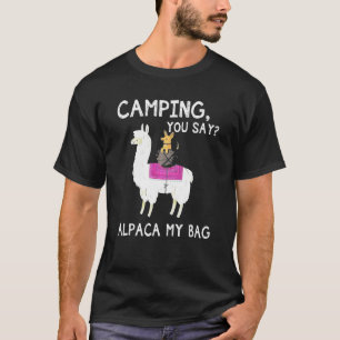 Camiseta Caminando dices Alpaca mi perro malva en llamas am