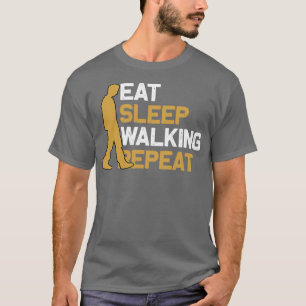 Camiseta Caminando Dormido Comer