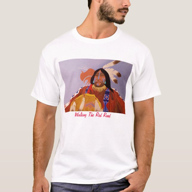 Camiseta Caminando el camino rojo (Anverso)