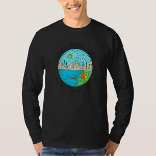 Camiseta Caminando en bote Mi feliz lugar Creek profundo