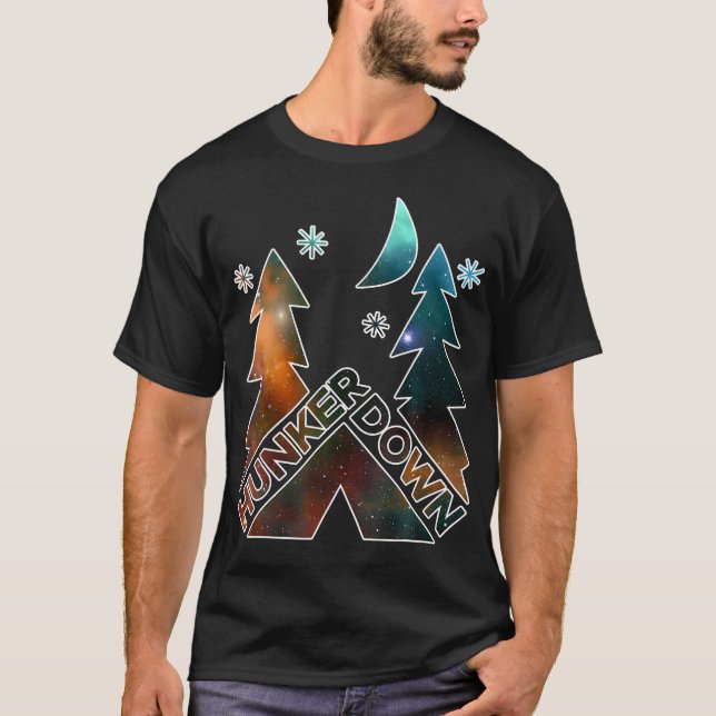 Camiseta Caminando en Hunker Down (Anverso)