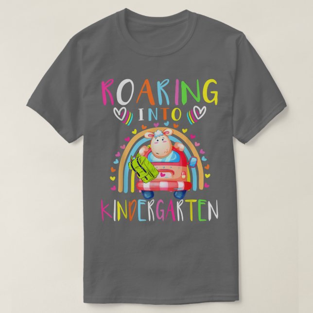 Camiseta Caminando hacia el jardín de infancia, una pequeña (Diseño del anverso)