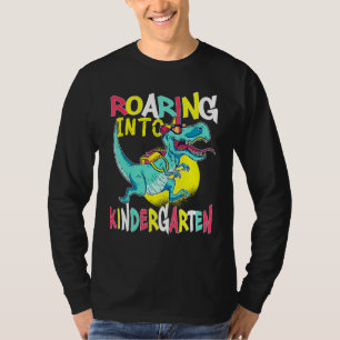 Camiseta Caminando hacia el jardín de infantes de Rex Dinos