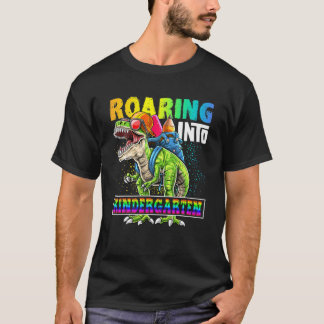 Camiseta Caminando hacia la mochila de dinosaurios de jardi