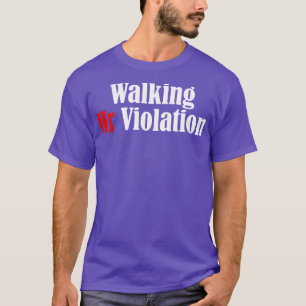 Camiseta Caminando Hr Violación ofensiva humor divertido pa