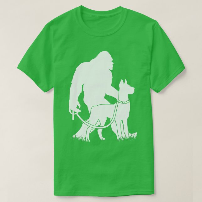 Camiseta Caminando por el gran perro danés (Diseño del anverso)