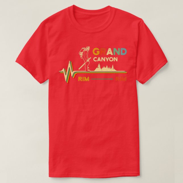 Camiseta Caminando por la carretera del Gran Cañón hasta Ri (Diseño del anverso)