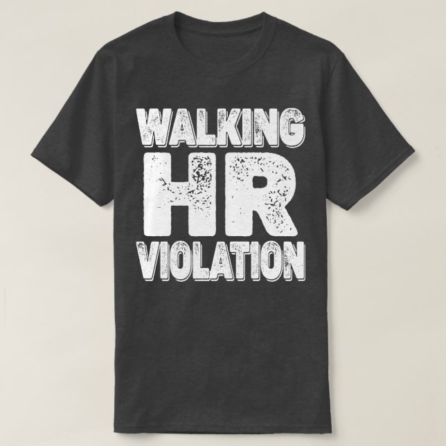 Camiseta Caminando por la ofensiva de violación de Hr (Diseño del anverso)