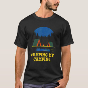 Camiseta Caminando por mi camping Senderismo por la vida si