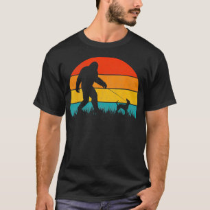 Camiseta Caminando Retro Atardecer De Perro Chihuahua