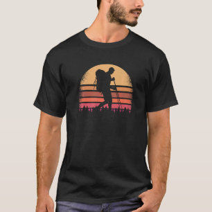Camiseta Caminando retro Camping Vintage al aire libre Clim