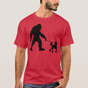 Camiseta Caminando su perro caniche