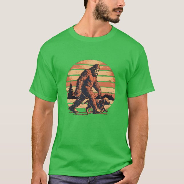 Camiseta caminando un niño perro (Anverso)